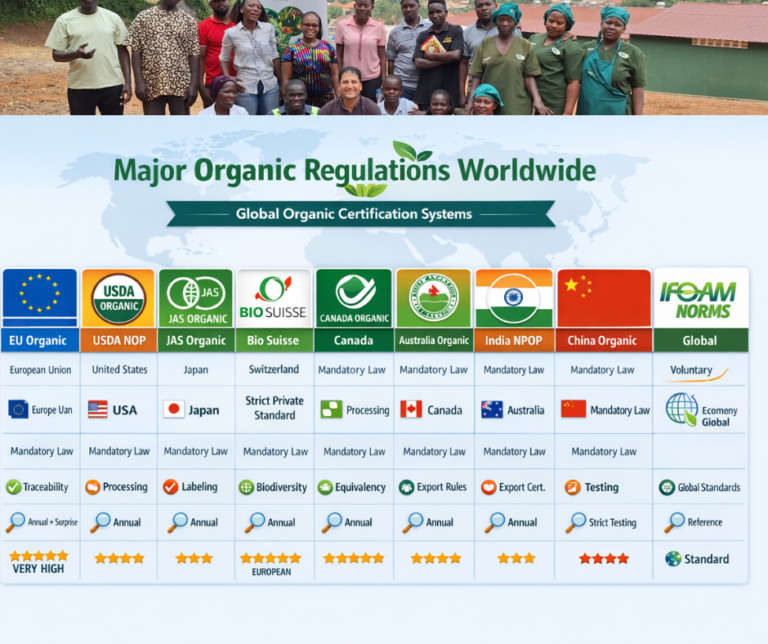 Major Organic rerulations Worldwide 1